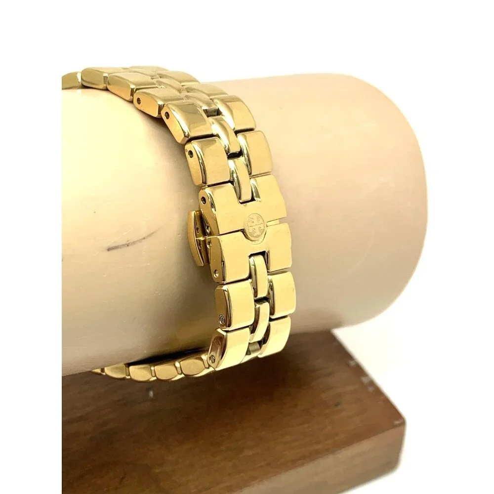 Tory Burch Women's Watch TBW2043 Kira Quartz Blue Dial Gold Stainless Steel 30mm